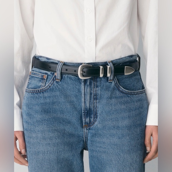 ARITZIA Legendary Solid Brass Leather Belt - Picture 2 of 10